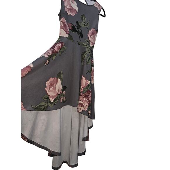 Windsor Gray Floral Hi-Low Dress – Size Large - Picture 6 of 15
